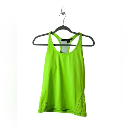 RLX Ralph Lauren Neon Green Racerback Tank Top Size XS - Picture 1 of 5